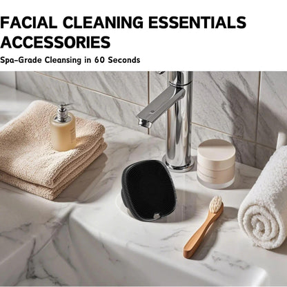 Face Scrubber, Gentle Pore Scrubber Silicone Face Exfoliating Scrubber, Face Wash Brush Manual Waterproof Cleansing Skin Care Face Scrub Wash Brushes for Men and Women