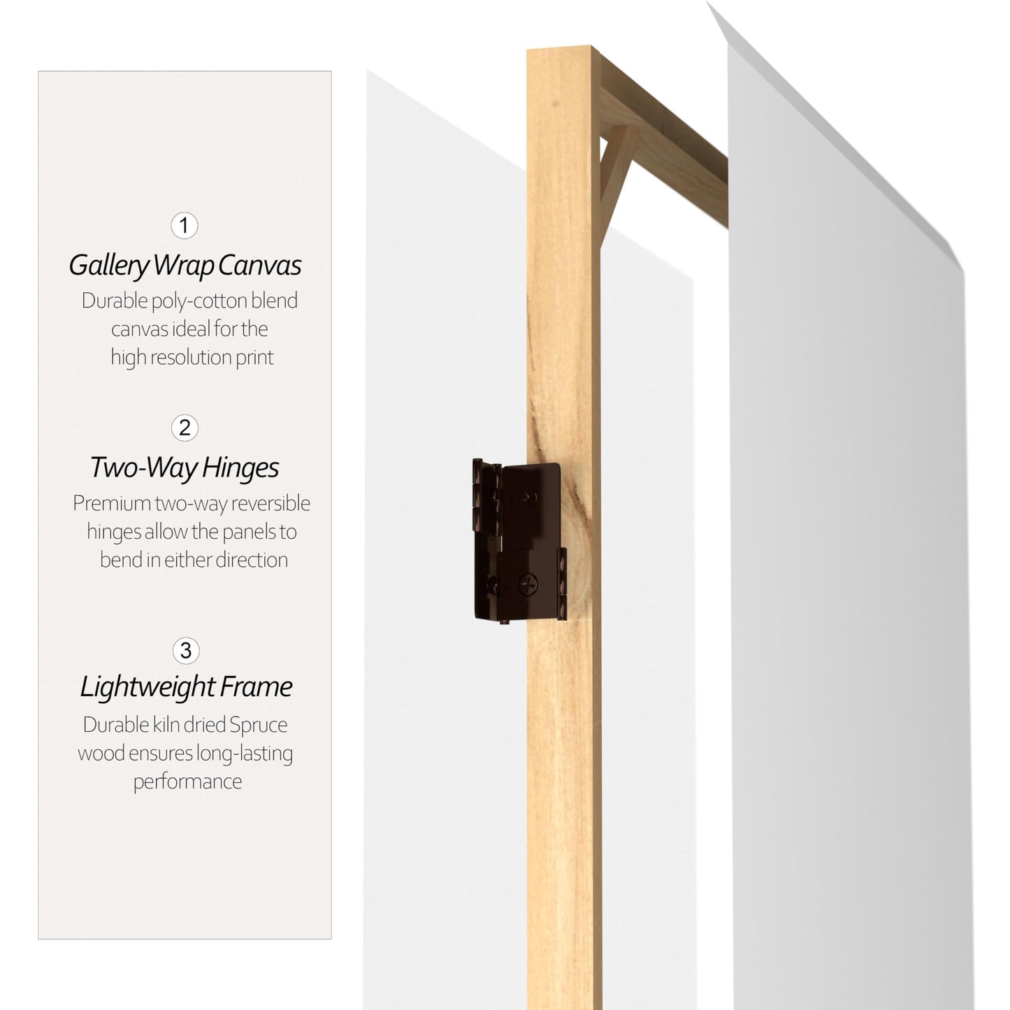 Red Lantern DIY Blank Canvas Room Divider, 6 Foot - 8 Panels