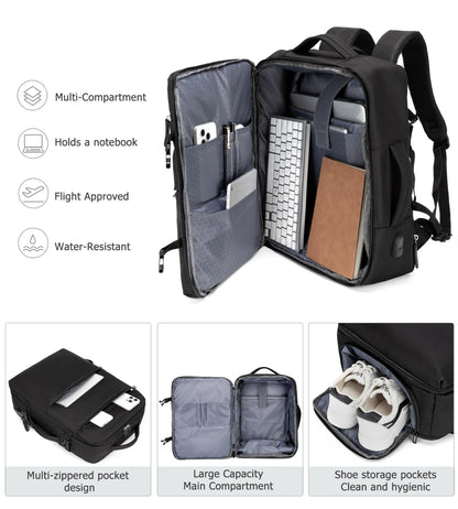 feilario 2 Piece Set Aluminium Frame PC Hard Shell Spinner Wheels Luggage,22.5"X15"X9.5" Airline Approved Built-In TSA lock Carry on Suitcase, with Cup Holder, USB Port, Phone Holder