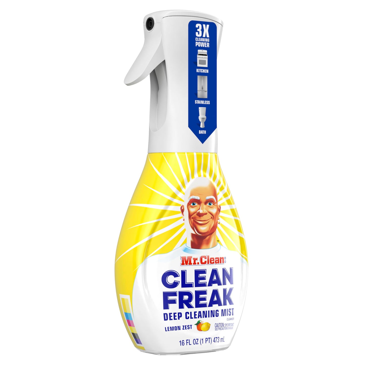 Mr. Clean Clean Freak Multi Surface Cleaning Spray, Deep Cleaning Mist Starter Kit and Refill Bundle, Lemon Zest Scent, 64 fl oz