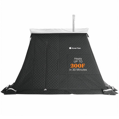 SweatTent Portable Outdoor Sauna (Extra Large) – Tent Only, Accessories Sold Separately – Wood-Fired Compatible, Quick Assembly – High-Temp Recovery Sauna for 10 Adults – Backyard & Camping Use