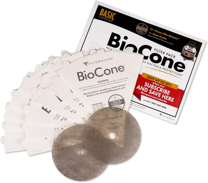 FilterQueen Majestic Replacement Filter Kit - Basic Bundle, 12 Month Supply, Fits All Majestic Surface Cleaners