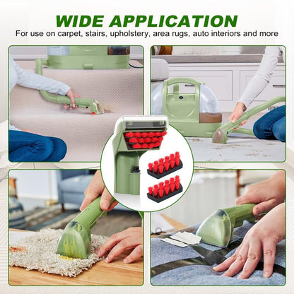 Sgizoku 1400B Little Green Machine Attachment Brush Replacement Parts for Bissell Little-Green Upright & Portable Carpet Cleaners 1400B 1425 3860 1400W 1400 1844 2290A Series,1 Brush Head + 2 Brush
