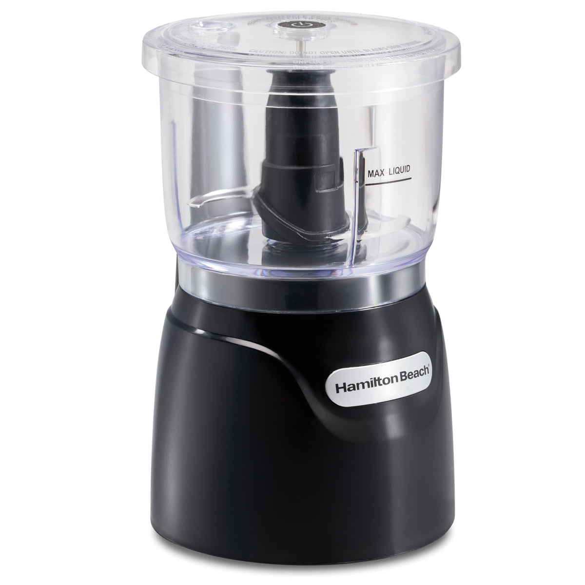 Hamilton Beach Electric Vegetable Chopper & Mini Food Processor, 3-Cup, 350 Watts, for Dicing, Mincing, and Puree, Black (72850)