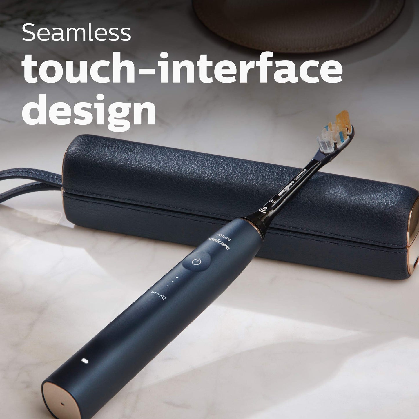 Philips Sonicare DiamondClean 9900 Prestige Electric Toothbrush - with SenseIQ Technology and Advanced AI App, 5 Brushing Modes, 3 Intensity Levels, Charging Travel Case,Midnight Blue, Model HX9990/12