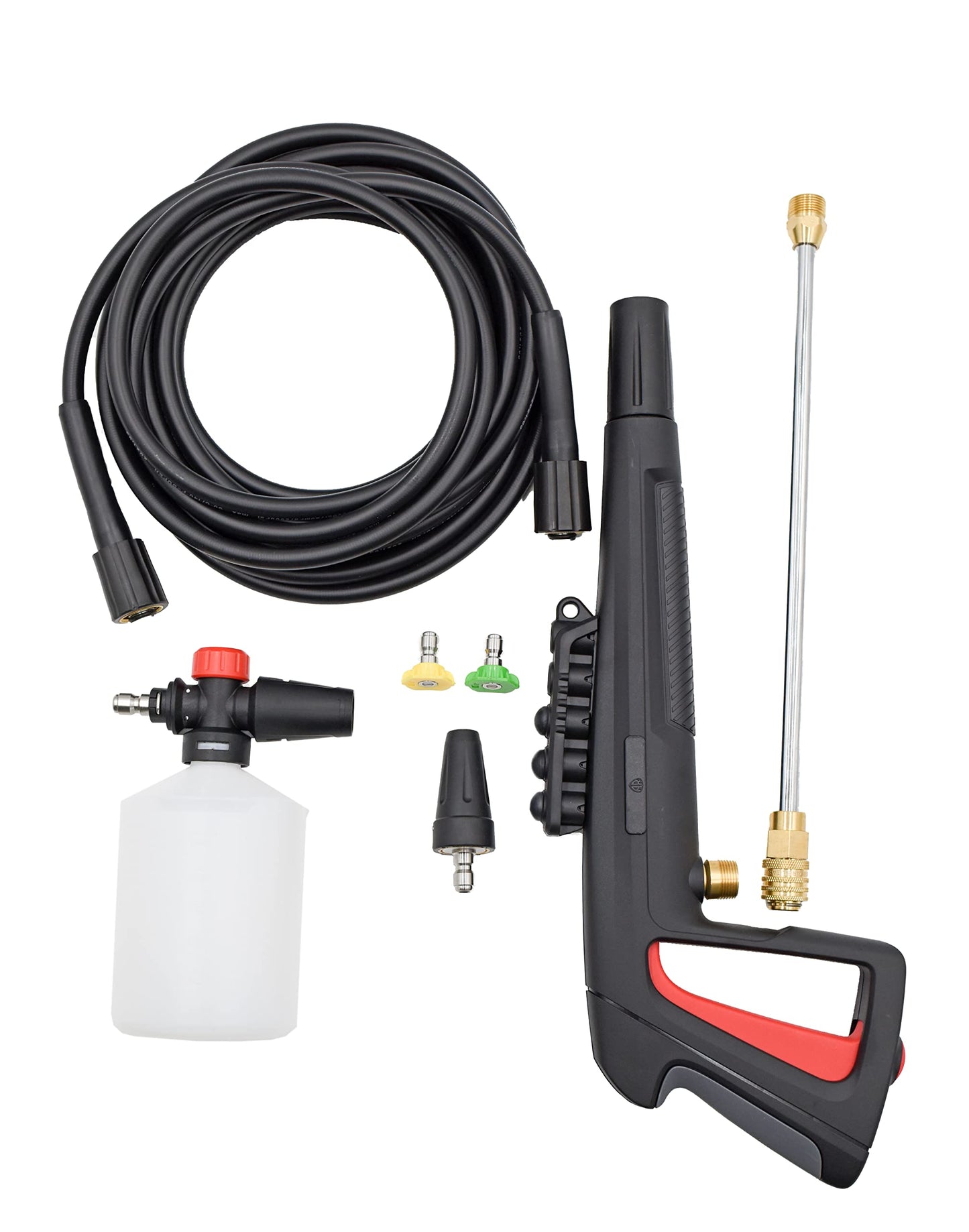 AR Blue Clean BCXP22300P Electric Pressure Washer-2300 PSI, 1.7 GPM, 13 Amps Quick Connect Accessories, Two Wheel Trolley, On Board Storage, Portable Pressure Washer, High Pressure, Car washer, Patio