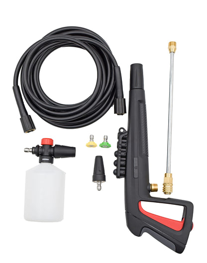 AR Blue Clean BCXP22300P Electric Pressure Washer-2300 PSI, 1.7 GPM, 13 Amps Quick Connect Accessories, Two Wheel Trolley, On Board Storage, Portable Pressure Washer, High Pressure, Car washer, Patio