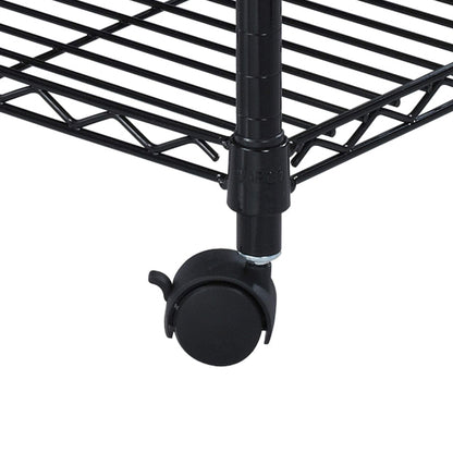 Safco Compact Rolling Cart, Fits Letter and Legal-Size Hanging Folders, Mobile File Storage, Steel, Black