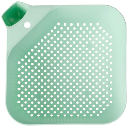 Tovolo Tovolo 3 Quart Colander BPA Free Food Safe Plastic Strainer with Handle Heavy Duty Heat Resistant Pasta and Veggies Kitchen Drainer Steam Basket Dishwasher Safe, Charcoal Gray