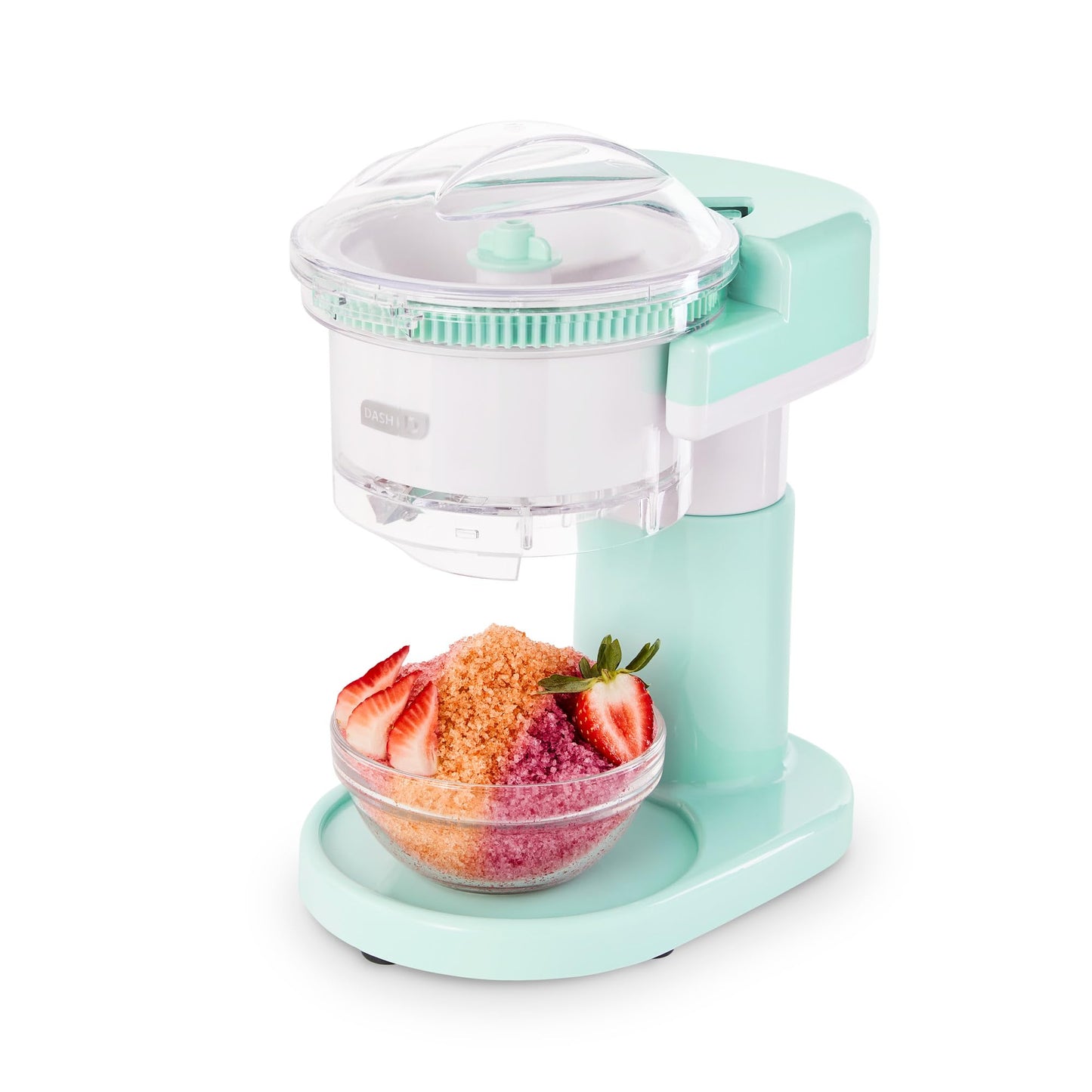 DASH Shaved Ice Maker and Slushie Machine (Aqua): Multi-Purpose Ice Shaver Machine for Homemade Shaved Ice, Snow Cones, Slushies, Cocktails & More with Stainless Steel Blades, Easy to Clean and Store