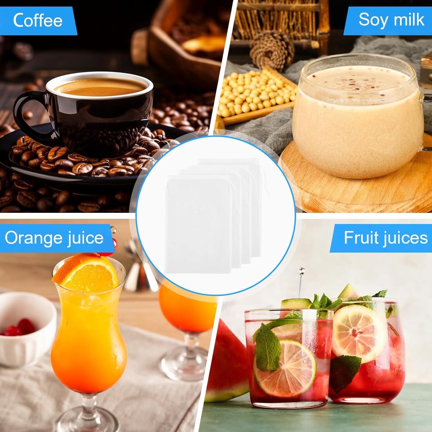 4 128 PCS Nut Milk Strainer Bag Nylon Cheesecloth for Straining, Reusable Cheese Cloths Craft Nutmilk Mesh Bag, Fine