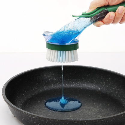 CLEANHOME Kitchen Cleaning Tool Set - 3-Pack Dish Scrub Brush Kit with 10PCS Non-Scratch Scrub Sponges, Bottle Brush & Pot Scrubber, Safe for Cookware, Bathroom & Nonstick Surfaces