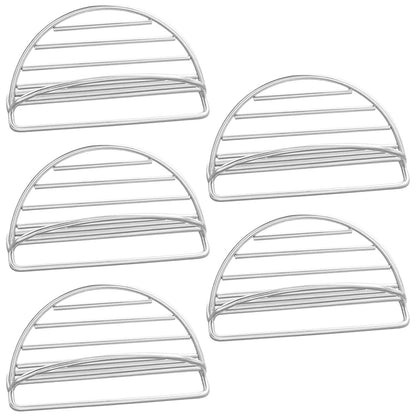 5 Pcs Taco Shell Holder, Stainless Steel Tortilla Holder, V-Shaped Taco Holder Stand Taco Rack Tray for Soft & Hard Shell Tacos, Easy Cleaning