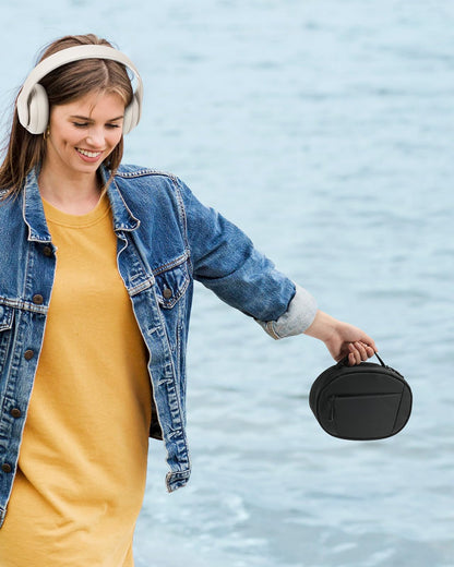 Soft Case for Beats Studio Pro/Sony WH-1000XM4/ Sony WH-XB910N/ Beats Studio3 Headphone, Soft Shell Travel Protective Carrying Cover Storage Bag, Black