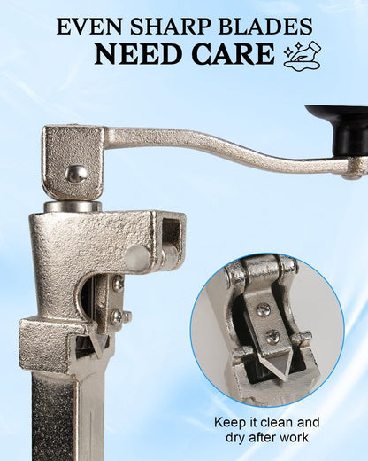 Commercial Can Opener Heavy Duty, Replace 11100#1 Can Opener, Opens Cans Up to 11in Tall (Including #10 Cans), with High Manganese Steel Bearing, Plated Steel Base & Stainless Steel Blade