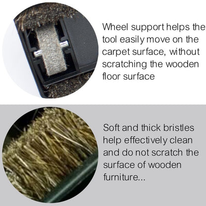 for Miele, Horse Hair Vacuum Brush Attachments with Wheels Compatible with Miele C1, C2, C3 - Vacuum Cleaner Attachments for Carpet, Tile Hard Floors - 1-3/8 Inch Hardwood Floor Vacuum Attachment