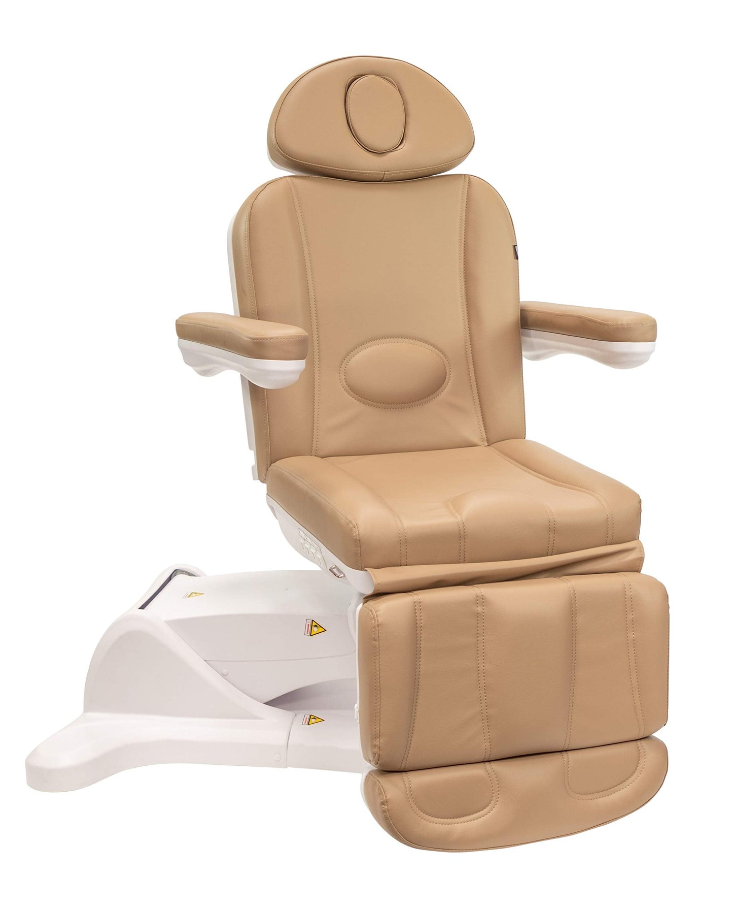 Spa Luxe - Professional Facial, Massage, and Medi Spa Exam Chair for Esthetician - All-Electric 4-Motor Procedure Table with 240° Swivel and Adjustable Headrest - 440lb Capacity, (Sand)
