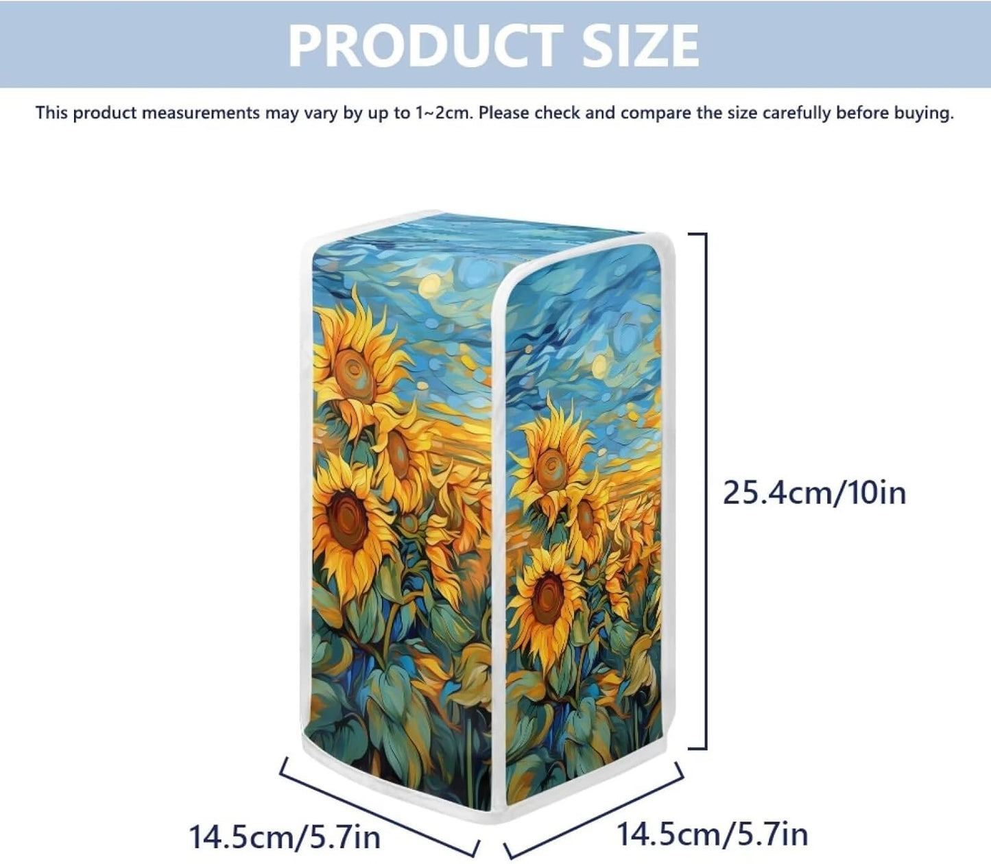 Sunflower Can Opener Covers, Reusable Electric Can Opener Cover for Home Kitchen Dining Room Decorations