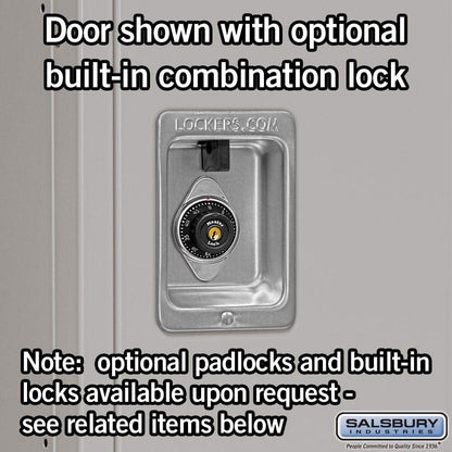 Salsbury Industries 62365GY-U Standard Metal Locker Double Tier 3 Wide 6 Feet High 15-Inch Deep Gray Unassembled,Grey