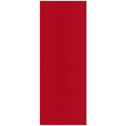 Ottomanson 2'7" x 50' Hallway Runner with Scraper Pile Extra Durable Non-Slip Rug Mat for Indoor & Outdoor Use - Ideal for Kitchen, Entryway, Patio & Garage - High-Traffic Carpet, Red