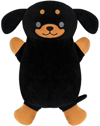 Large Microwave Heating Pad with Washable Cover 21 * 12" Microwavable Heating Pads for Cramps, Back, Neck Shoulder Pain Relief, Cordless Weighted Moist Heat Pack, Black Cat
