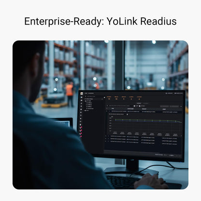 YoLink SpeakerHub & Two Temp/Humidity Sensors Starter Kit – Audio Hub Plays Tones/Sounds, Spoken Messages, Text Messages, LoRa-Powered ¼ Mile Range, Compatible with IFTTT, WiFi Required