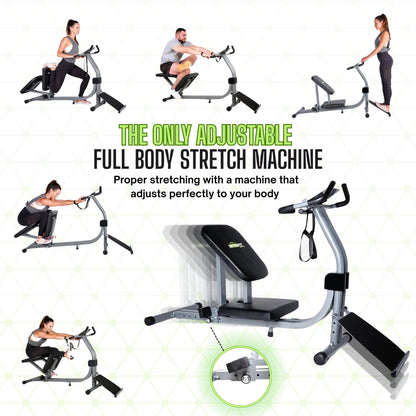 Nitrofit Limber Pro Adjustable Seat Stretch Machine for Lumbar Stretching, Lower Back Pain, Leg Stretch, Rehab, Flexibility, Injury Prevention, Calves