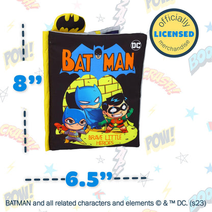 My First Comic Soft Book - Kids Preferred DC Comics The Batman Brave Little Heros Baby Crinkle Soft Sensory Book with Soft Fabric for Babies