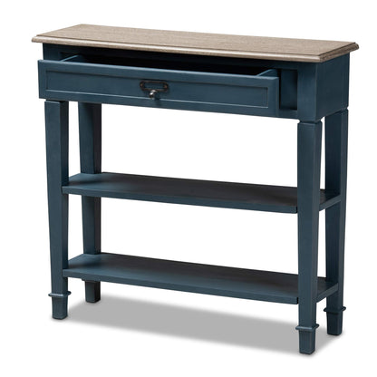 Baxton Studio Console Tables, One Size, Blue/Oak