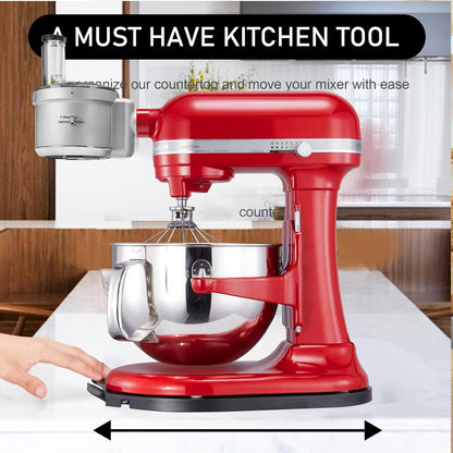 Mixer Slider for KitchenAid 5-8 Qt Bowl Lift Stand Mixer, Sliding Tray with Smooth Rolling Wheels for Easy Movement