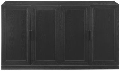 Crosley Furniture Essen Modern Sideboard Buffet Cabinet with Storage, TV Stand, Credenza, Black