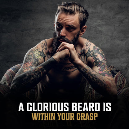 Viking Revolution Sandalwood Beard Oil for Men - Natural Mens Beard Oil with Argan Oil and Jojoba Oil - Beard Softener, Strengthens and Moisturizes - Beard Conditioner for Men (Sandalwood, 1 Pack)