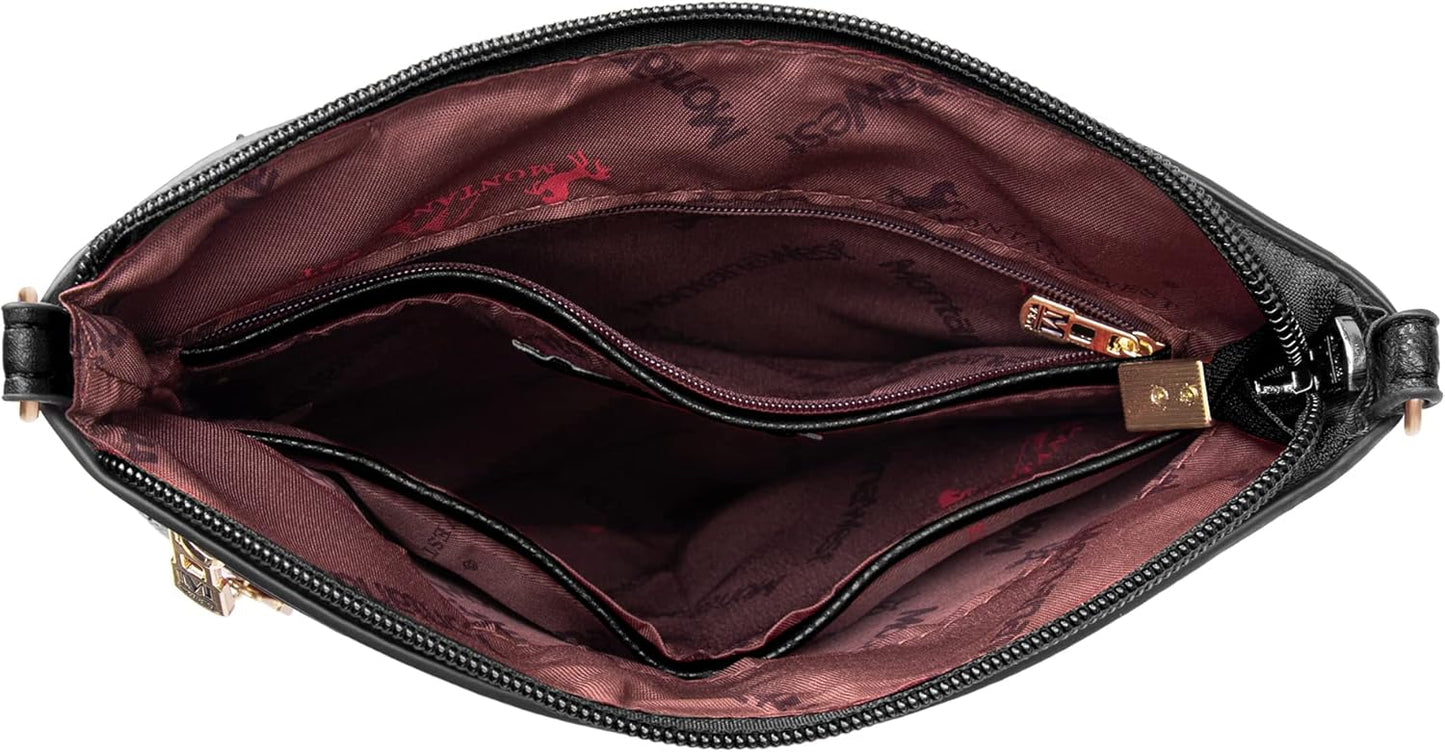 Montana West Crossbody Bags for Women Multi Pocket Cross Body Bag Purses with Adjustable Strap