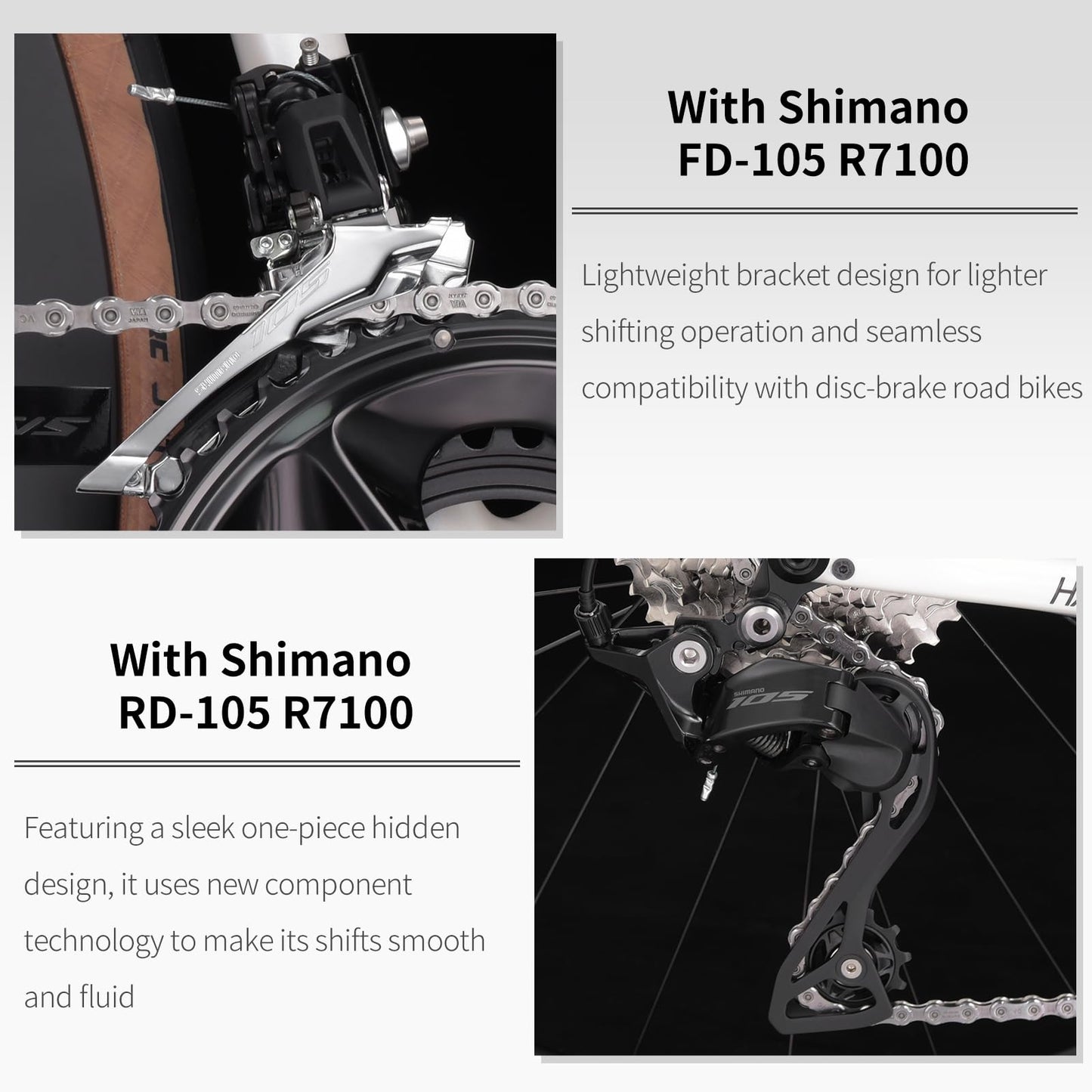SAVADECK Carbon Road Bike,Lightweight Full Carbon Racing Bicycle with Shimano R7120 24S Shift Groupset and Hydraulic Oil Disc Brake Bike