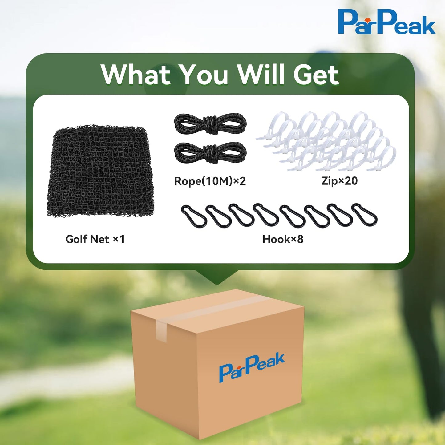 Golf Practice nets for Backyard 15x60ft Driving Real Golf Balls Nylon Netting, Golf Hitting Net for Garage Swing Training, Heavy Duty Sports Netting