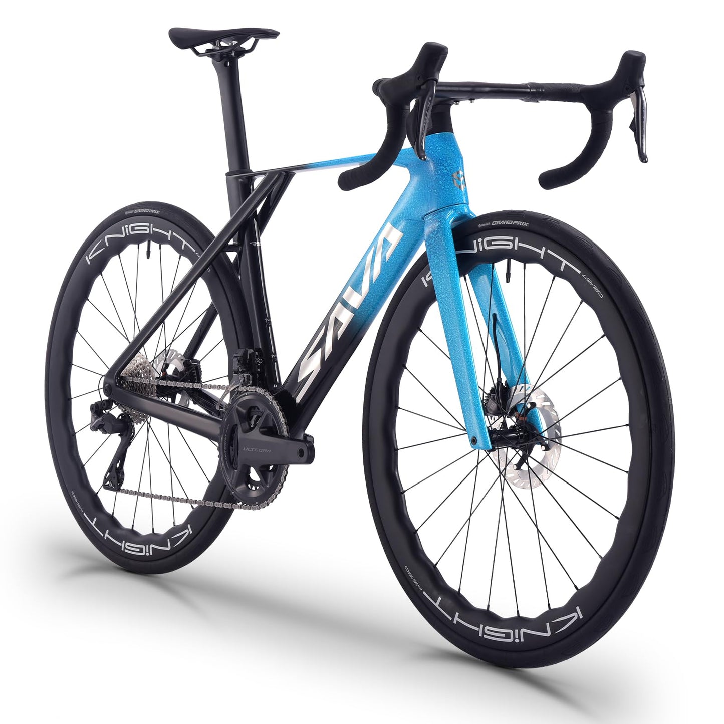 SAVADECK SLR8-Ultegra Full Carbon Road Bike with Shimano 105 R8170 24S Set for Adults, (Wave Pattern(W45), Blue, 45cm)