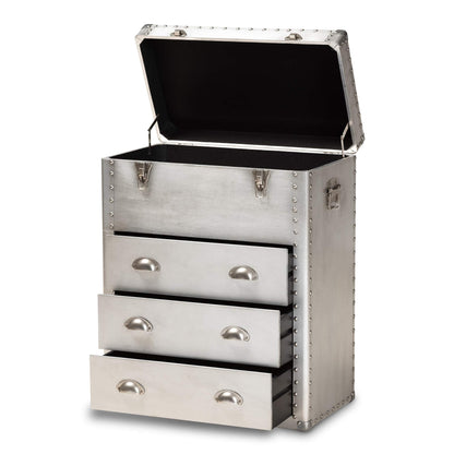 Baxton Studio Multipurpose Shelving and Cabinets, Silver