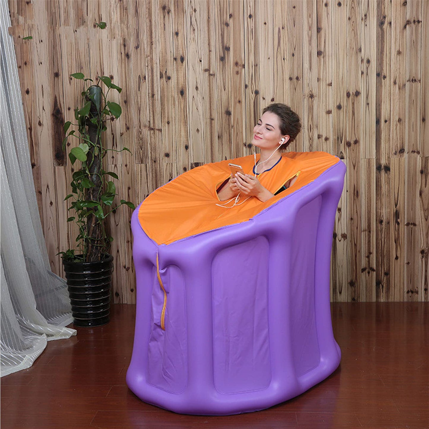 Portable Steam at Home Sauna Spa Sauna Cabin Sauna Bath Box Slimming Body Face Weight Loss Detox Therapy for SPA Beauty Salon and Home Use (Sauna Tent 3L)