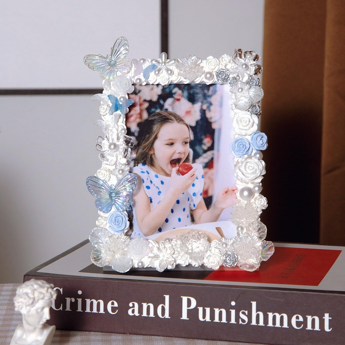 DOUXFUN DIY Picture Frame Kit - Arts and Craft Kits for kids Ages 6, 7, 8, 9, 10, 11, 12+ Teen Adult - Creative Art Toys Girls Boys Birthday Christmas Gifts 6-8, 8-12, 10-12 (Flowers)