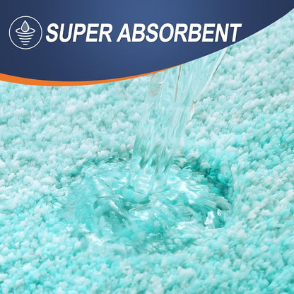 OLANLY Bath Rugs Mat - Extra Soft Microfiber, Quick Dry & Machine Washable | 24x16 Teal Color