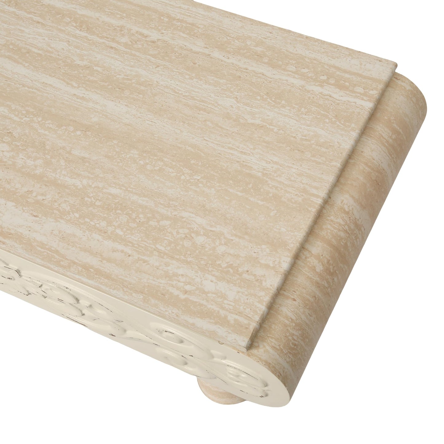 KEIKI 39.4" Lift-Top Coffee Table with Hidden Storage, Rounded Edge Rectangular Wood Accent Table, Modern Wooden Farmhouse Coffee Table for Living Room or Office, Beige Yellow