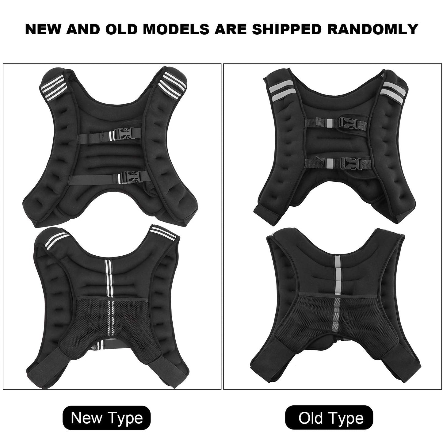 Naroote Exercise Weighted Vest Strength Training Jacket with Adjustable Buckle for Workout Fitness Strength Training Running Muscle Building Weight Loss