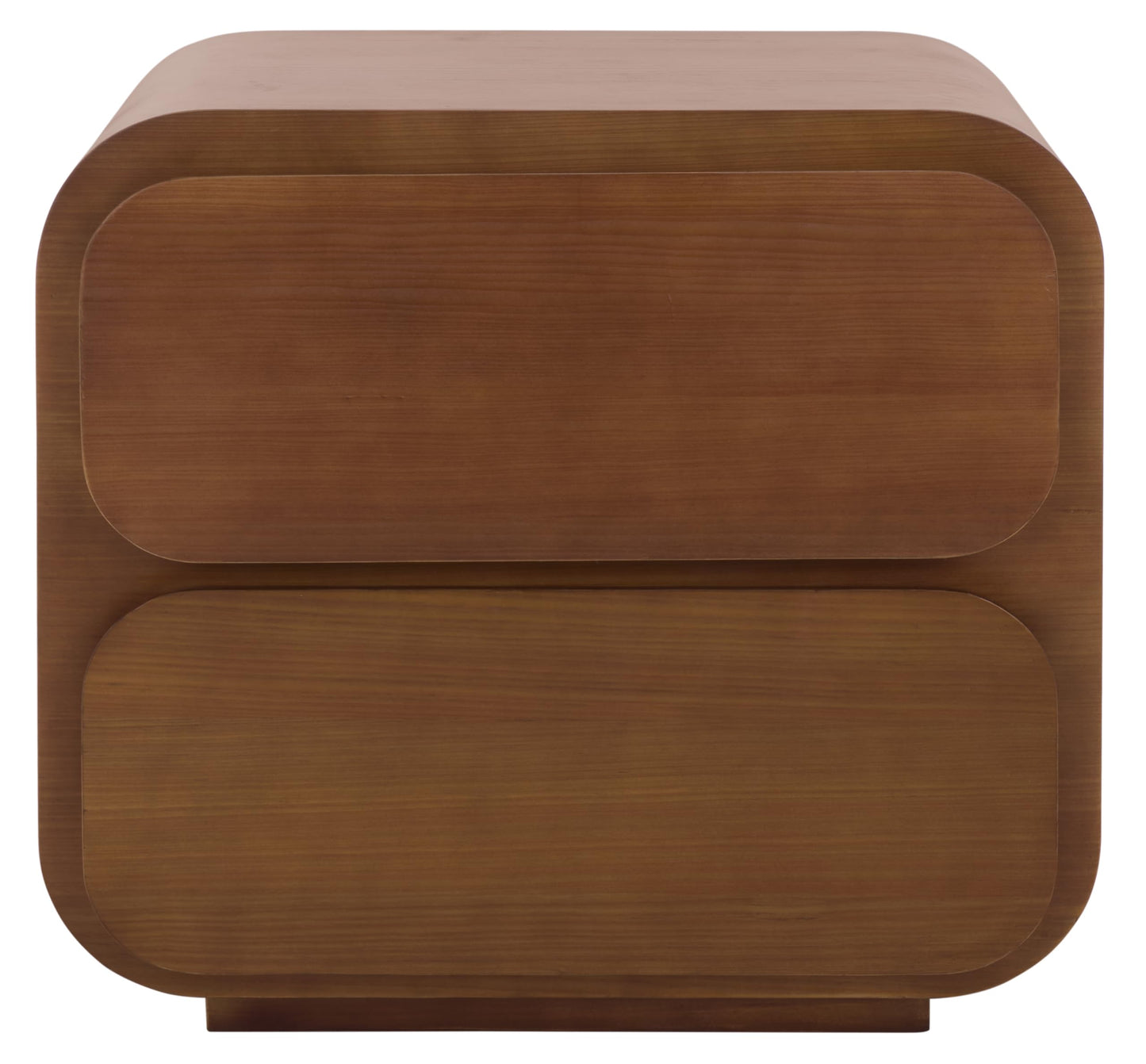SAFAVIEH Couture Collection - Herald Brown 2-Drawer Wood Nightstand, Modern Bedroom Storage, Fully Assembled (SFV5546A)
