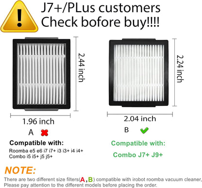 Accessories Replacement Parts for iRobot Roomba Combo j7+ j9+ Robot Vacuum & Mop Cleaner, 24 Pack Kit