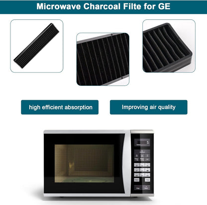 Microwave Charcoal Filter, Compatible with GE Model Numbers, 2 PACK