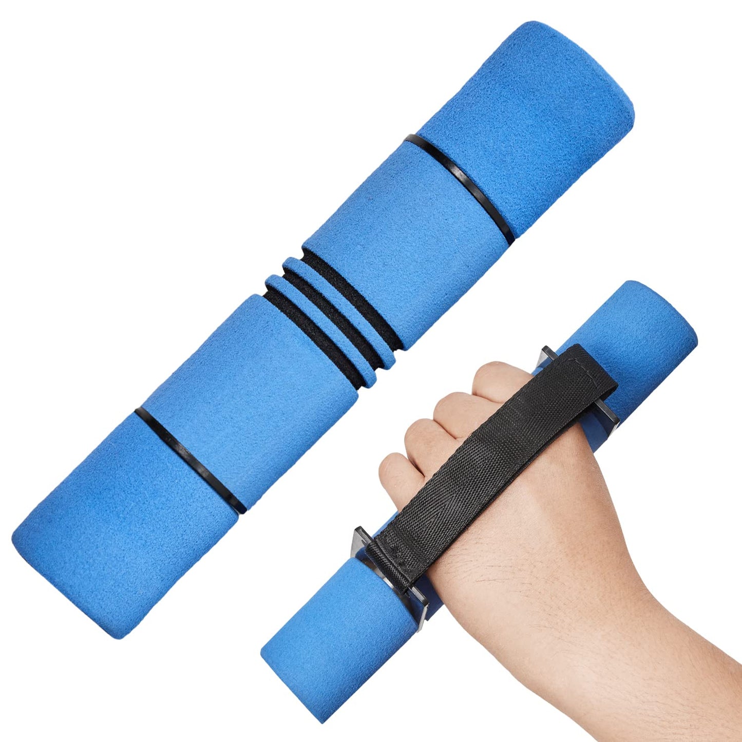 Yes4All Adjustable Dumbbell Hand Weights Set Of 2 Perfect for Women's Walking or Travel Exercise with Adjustable Straps, Foam Cover, and Color Coded Weight (2lbs, 3lbs or 4lbs), Anti Slip