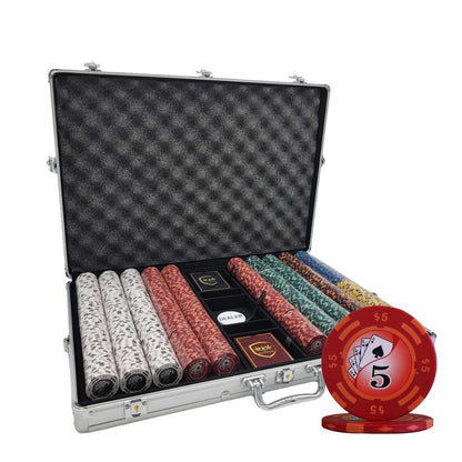 MRC 1000pcs Yin Yang Poker Chips Set with Aluminum Case Custom Build