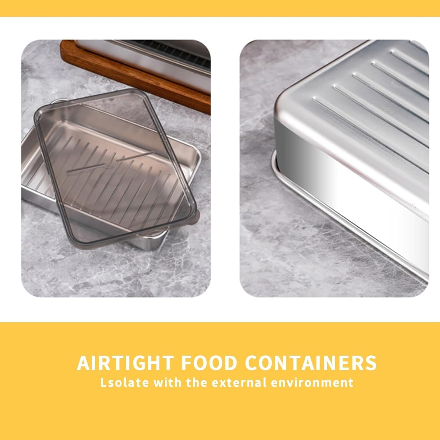 2 Pcs Deli Containers with Lids, Refrigerator Bacon and Cheese Storage Containers, Dishwasher Safe Long Deli Meat Tray