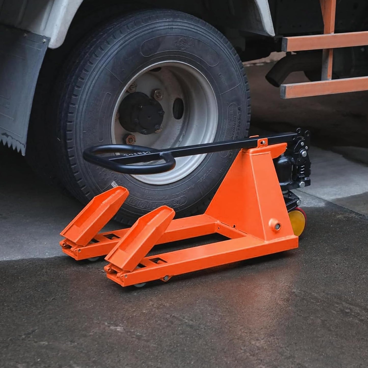 Tory Carrier Narrow Pallet Truck, Manual Hand Truck, Mini Pallet Jack, Foldable Handle and Forks 2200lbs Capacity 31.5" Lx15 W Froks