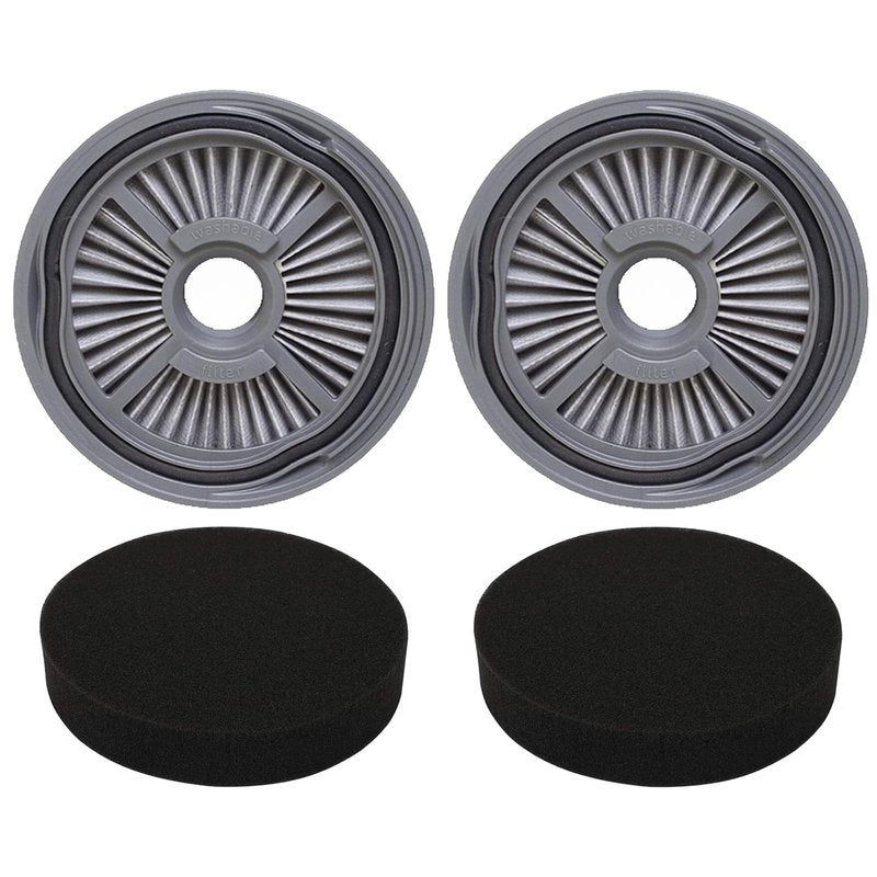 Aolleteau 1543 Filter Compatible with Bissell Symphony Pet All-in-One Vacuum and Steam Mop 1543 Series, 15436, 15437, 15438, Compare to Part# 1606886 （1 Pack Vacuum Filter & 1 Pack Foam Filter）